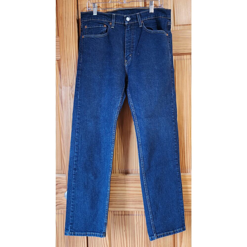 Levi’s 505 Men’s Straight Leg Jeans Dark Wash Denim W34 L30